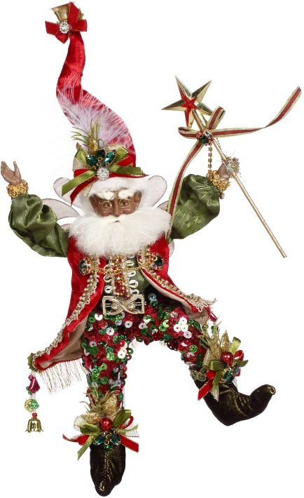 10'' Sm AF/AM Merry Little Christmas Fairy by Mark Roberts 2023 - Holiday Warehouse Fairy